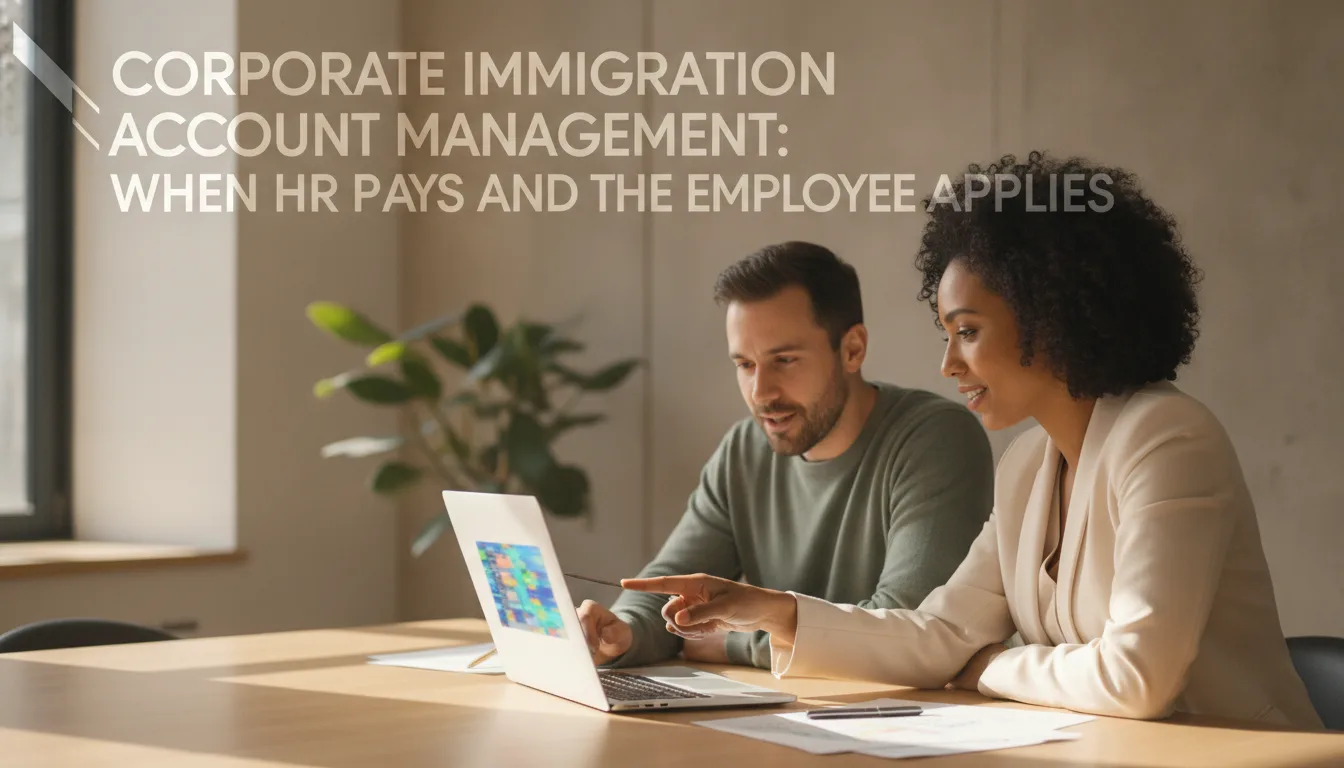 Corporate Immigration Account Management: When HR Pays and the Employee Applies