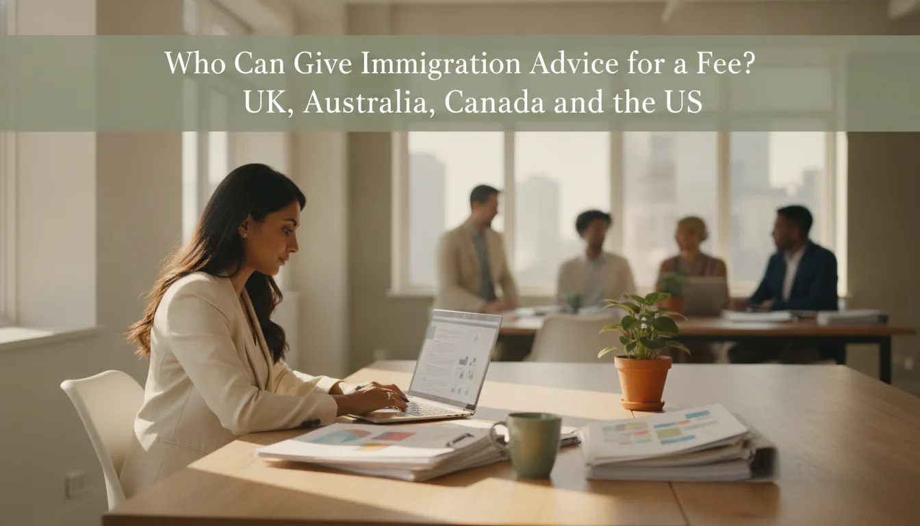 Who Can Give Immigration Advice for a Fee? UK, Australia, Canada and the US