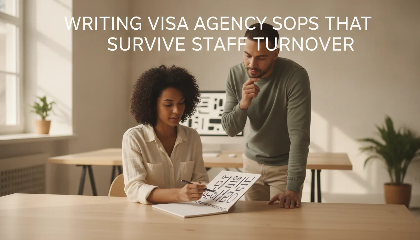 Writing Visa Agency SOPs That Survive Staff Turnover