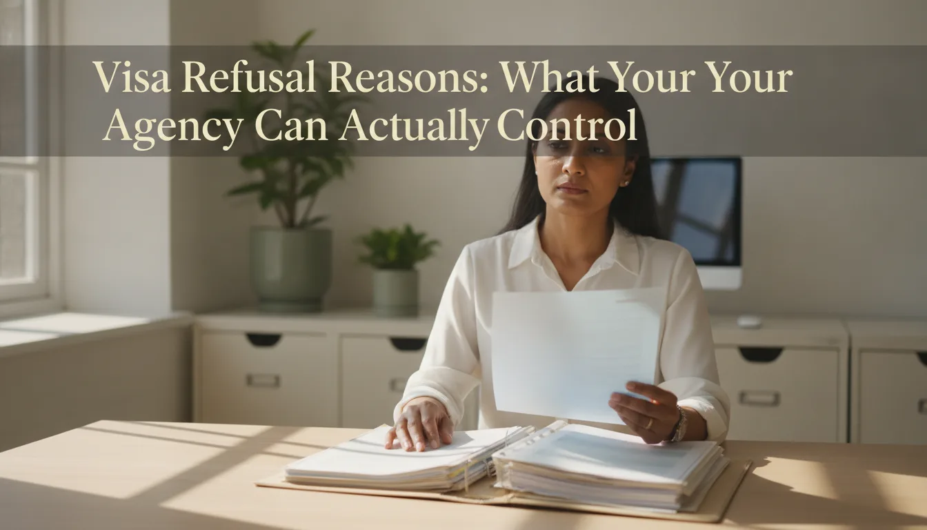 Visa Refusal Reasons: What Your Agency Can Actually Control