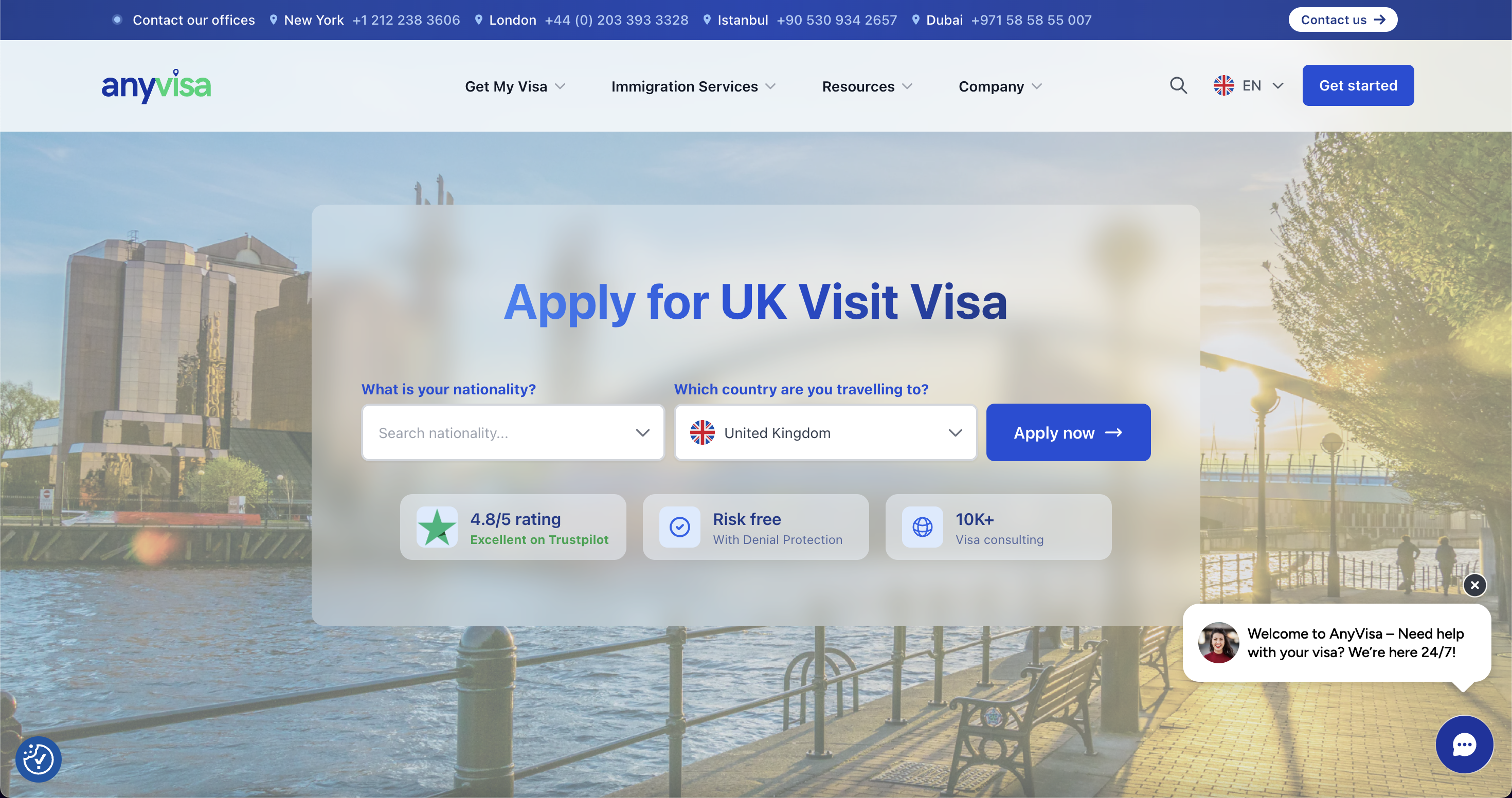 Anyvisa platform — screen 3
